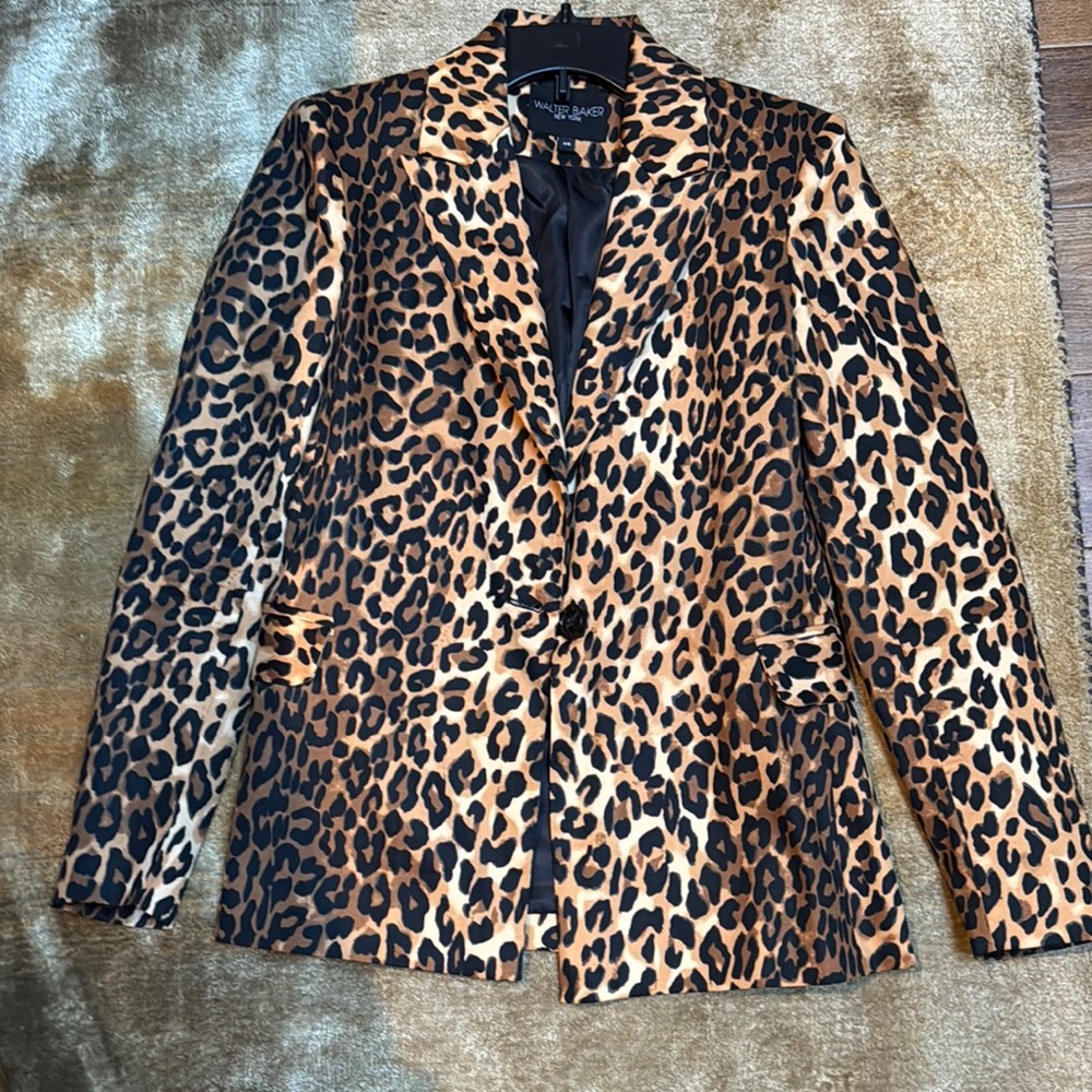 Leopard Print Women's Blazer